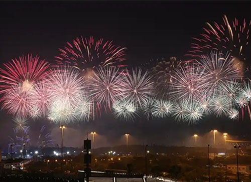 江达县焰火晚会